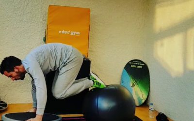Gainage dynamique sur Swissball et Bosu