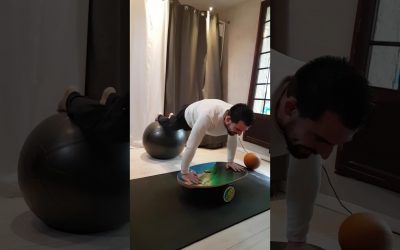 Gainage dynamique sur Swissball et Indo Board
