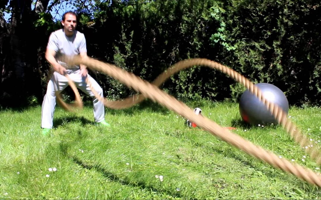 Exercices cardio avec corde