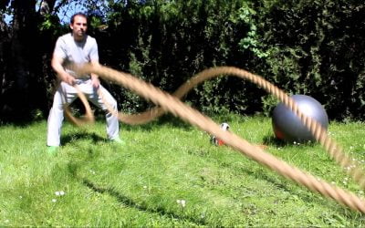 Exercices cardio avec corde