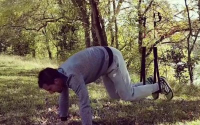 TRX WORKOUT : Ramené de genoux Strap Training + Pompes